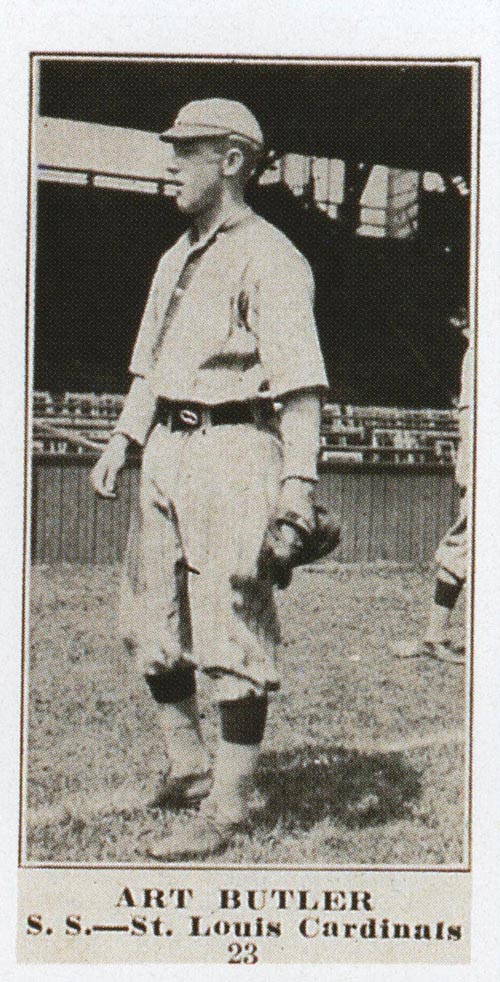 1915-1916 M101-4 Sporting News #23 Art Butler St. Louis Cardinals