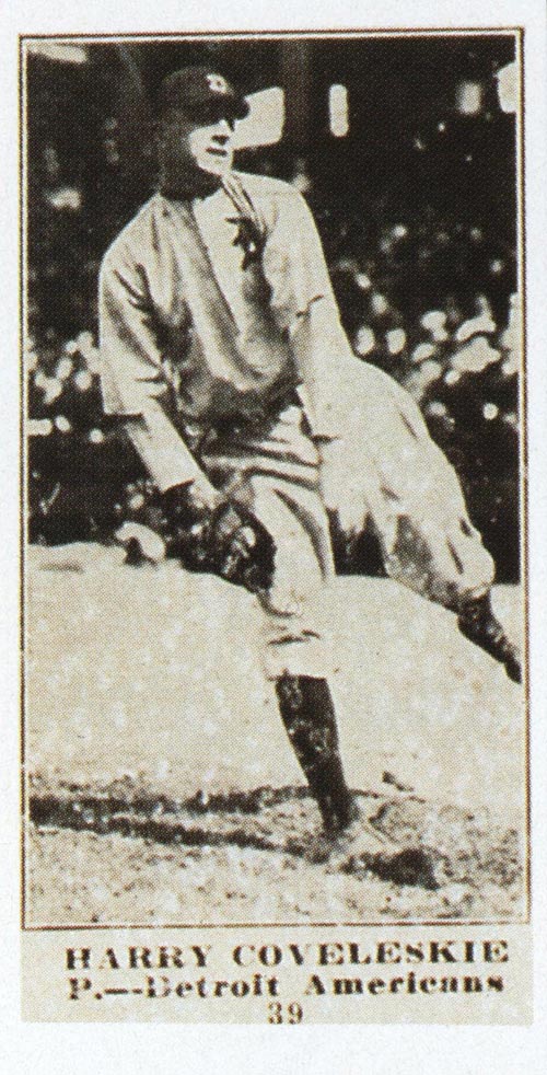 1915-1916 M101-4 Sporting News #39 Harry Coveleskie (Coveleski) Detroit (American)