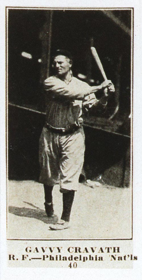 1915-1916 M101-4 Sporting News #40 Gavvy Cravath Philadelphia (National)