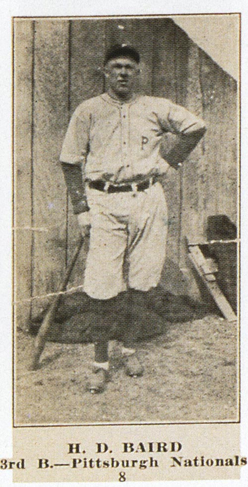1915-1916 M101-4 Sporting News #8 H.D. Baird Pittsburg (National)