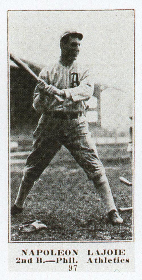 1915-1916 M101-4 Sporting News #97 Napoleon Lajoie Philadelphia Athletics