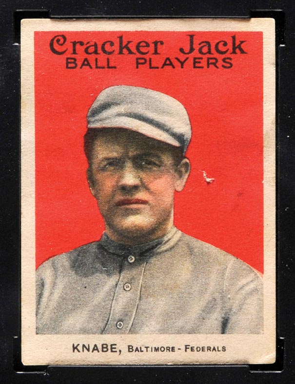 1915 E145-2 Cracker Jack #1 Otto Knabe Baltimore (Federal) - Front