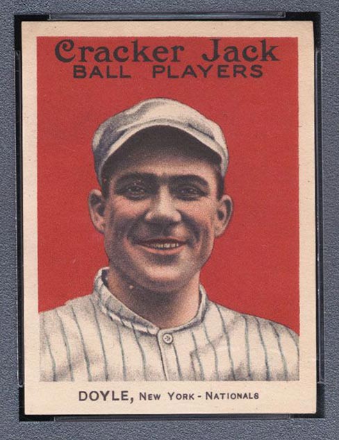 1915 E145-2 Cracker Jack #4 Larry Doyle New York (National) - Front