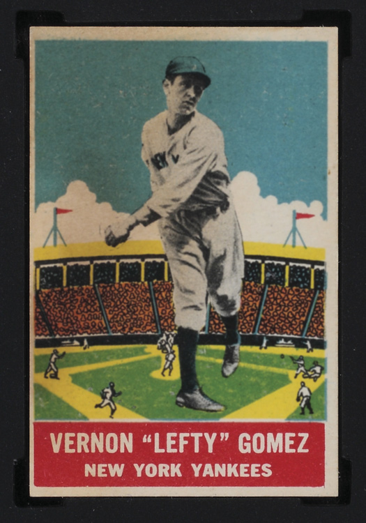 1933 DeLong #14 Vernon “Lefty” Gomez New York Yankees - Front