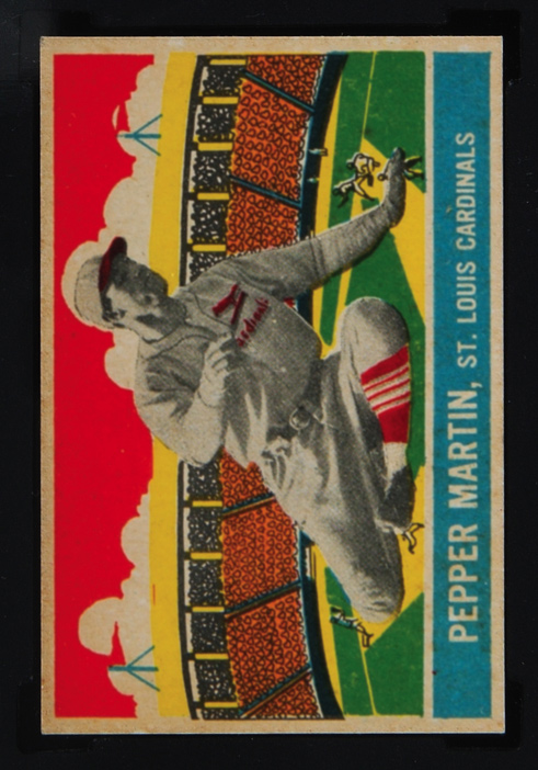 1933 DeLong #17 Pepper Martin St. Louis Cardinals - Front