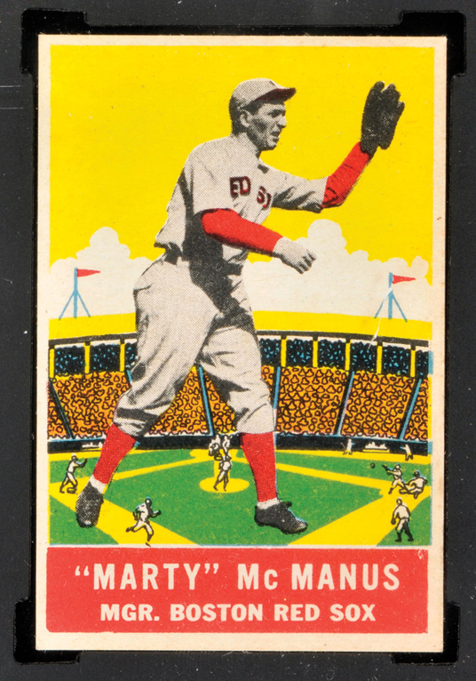 1933 DeLong #1 Marty McManus Boston Red Sox - Front