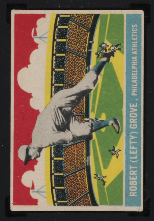 1933 DeLong #23 Robert (Lefty) Grove Philadelphia Athletics - Front