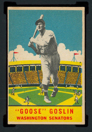 1933 DeLong #24 “Goose” Goslin Washington Senators - Front