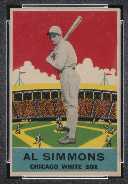 1933 DeLong #2 Al Simmons Chicago White Sox - Front
