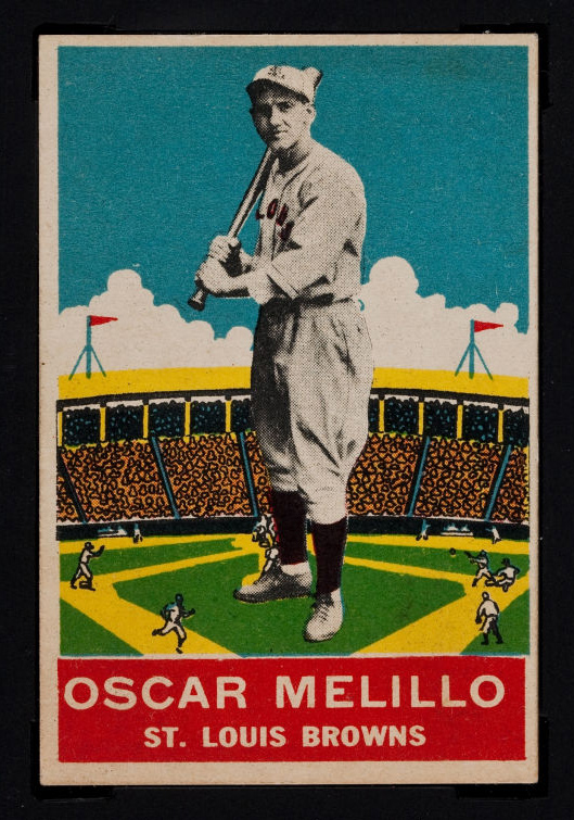 1933 DeLong #3 Oscar Melillo St. Louis Browns - Front
