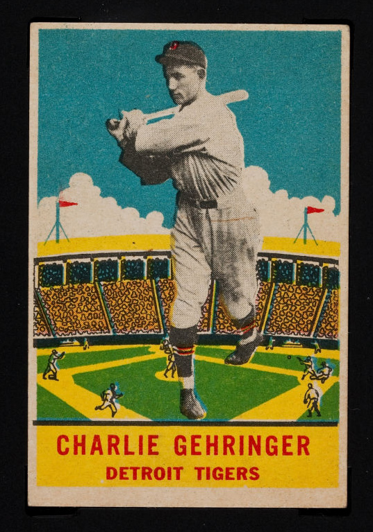 1933 DeLong #5 Charlie Gehringer Detroit Tigers - Front