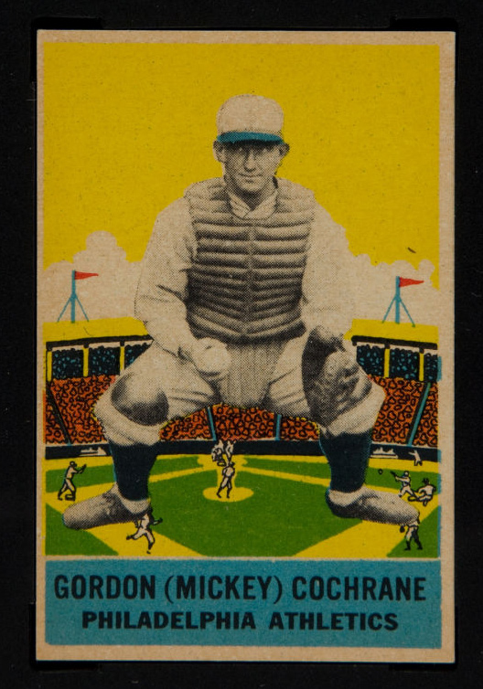 1933 DeLong #6 Gordon (Mickey) Cochrane Philadelphia Athletics - Front