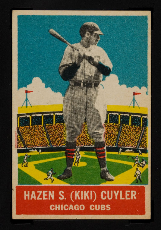 1933 DeLong #8 Hazen S. (Ki-Ki) Cuyler Chicago Cubs - Front