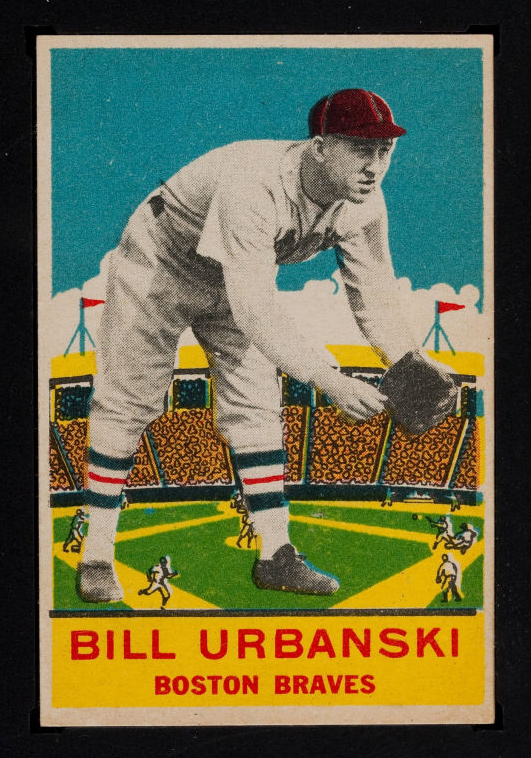 1933 DeLong #9 Bill Urbanski Boston Braves - Front