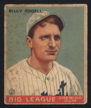 1933 Goudey #11 Billy Rogell Detroit Tigers - Front