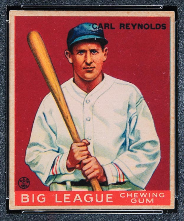 1933 Goudey #120 Carl Reynolds St. Louis Browns - Front