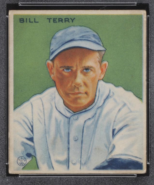 1933 Goudey #125 Bill Terry New York Giants - Front