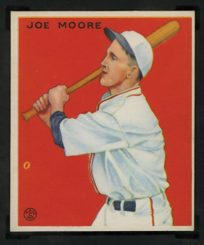 1933 Goudey #126 Joe Moore New York Giants - Front