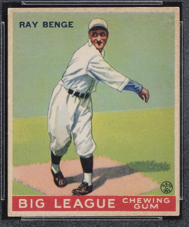 1933 Goudey #141 Ray Benge Brooklyn Dodgers - Front