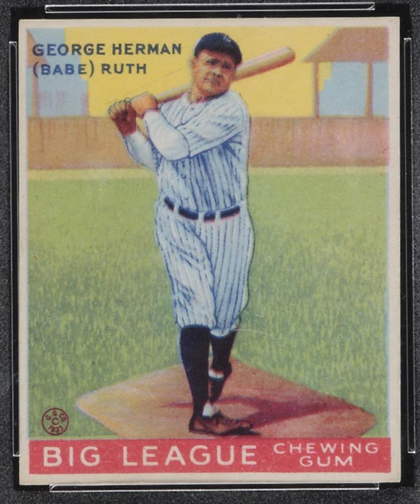 1933 Goudey #144 George Herman (Babe) Ruth New York Yankees - Front