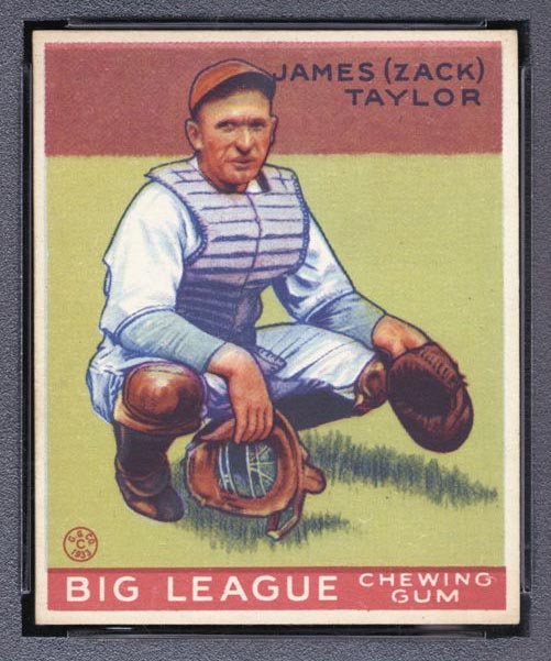 1933 Goudey #152 James (Zack) Taylor Chicago Cubs - Front