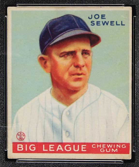 1933 Goudey #165 Joe Sewell New York Yankees - Front