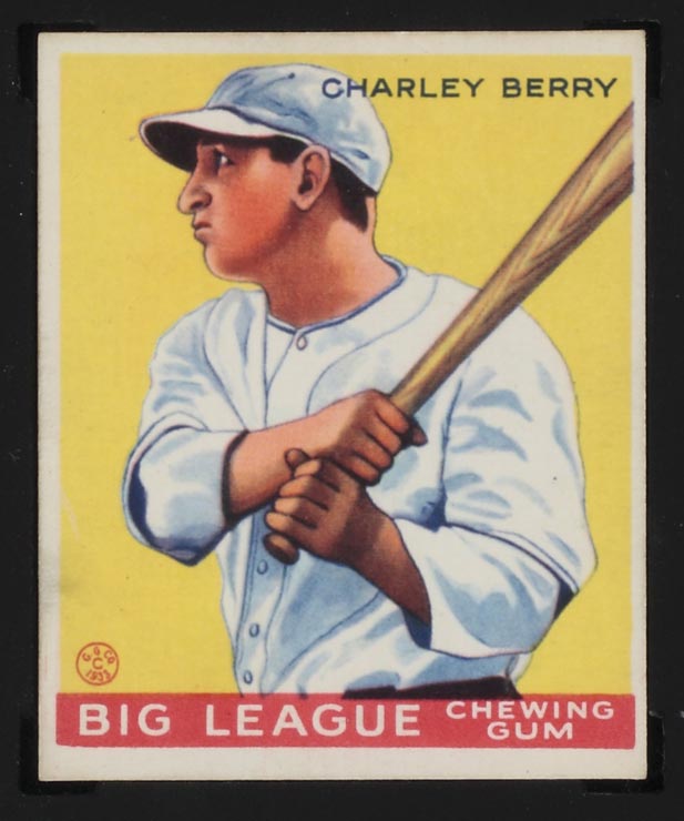 1933 Goudey #184 Charley Berry Chicago White Sox - Front