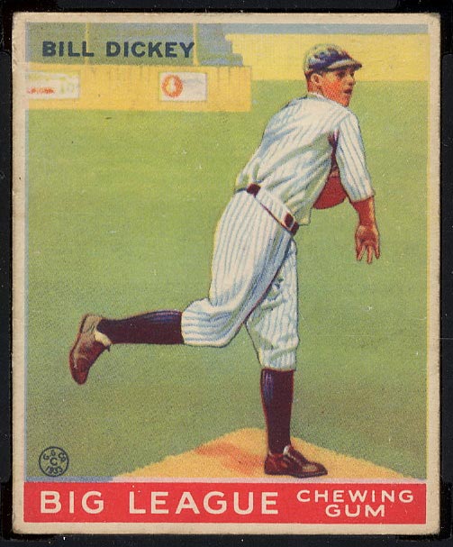 1933 Goudey #19 Bill Dickey New York Yankees - Front
