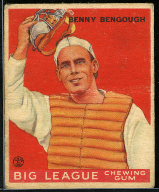 1933 Goudey #1 Benny Bengough St. Louis Browns - Front