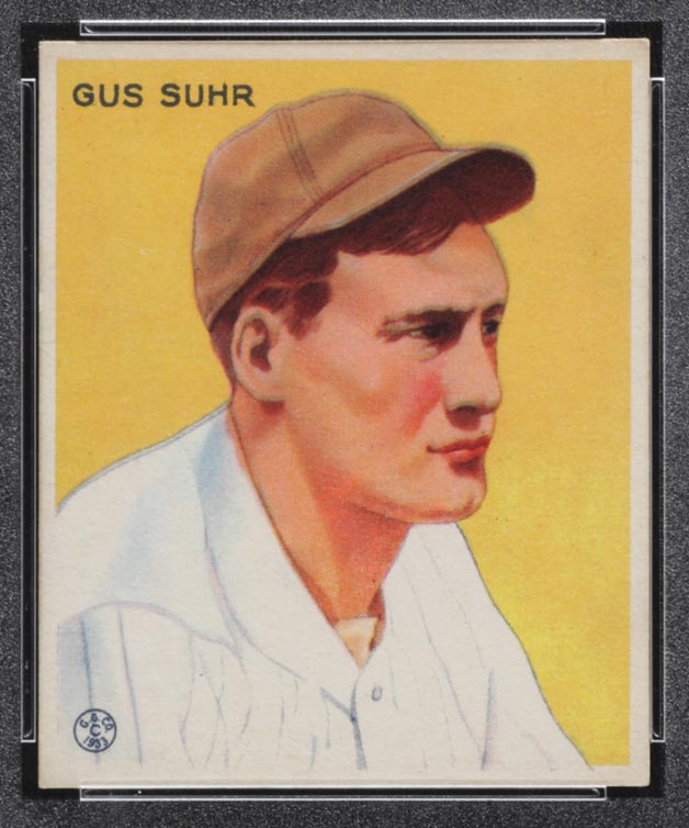 1933 Goudey #206 Gus Suhr Pittsburgh Pirates - Front