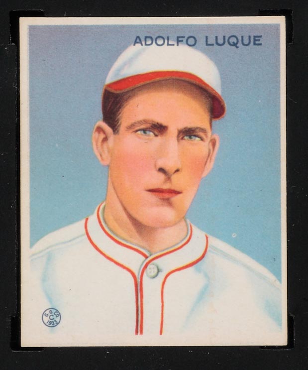 1933 Goudey #209 Adolfo Luque New York Giants - Front