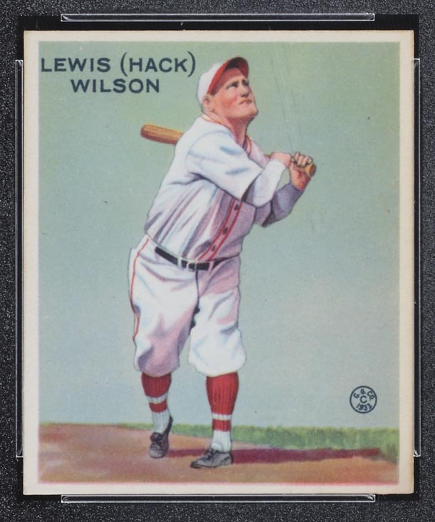 1933 Goudey #211 Lewis (Hack) Wilson Brooklyn Dodgers - Front