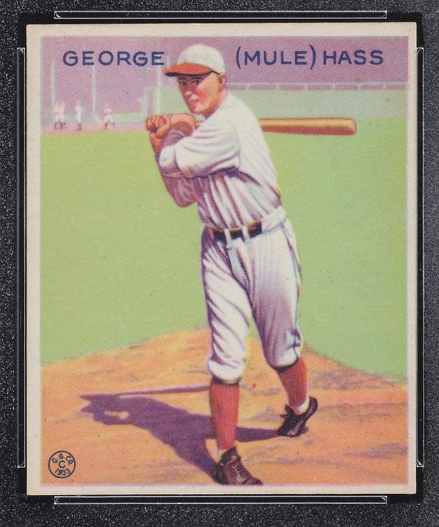 1933 Goudey #219 George (Mule) Haas Chicago White Sox - Front