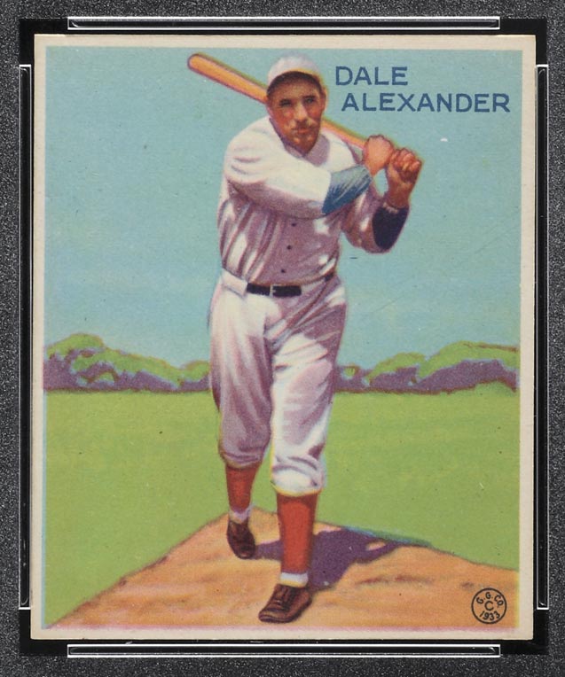 1933 Goudey #221 Dale Alexander Boston Red Sox - Front