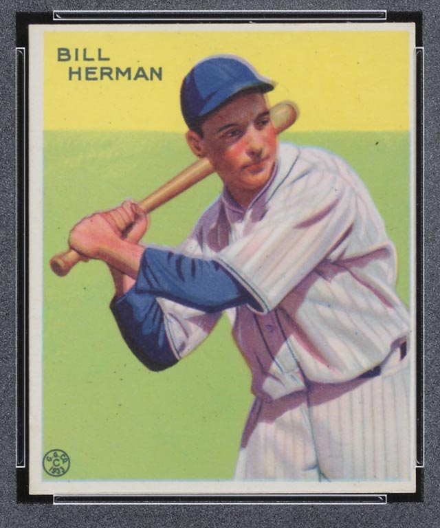 1933 Goudey #227 Bill Herman Chicago Cubs - Front