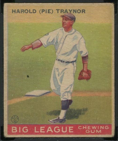 1933 Goudey #22 Harold (Pie) Traynor Pittsburgh Pirates - Front