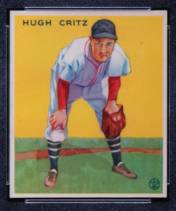 1933 Goudey #238 Hugh Critz New York Giants - Front