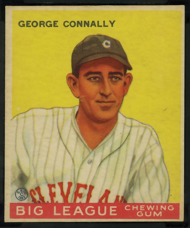 1933 Goudey #27 George Connally Cleveland Indians - Front