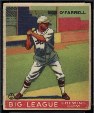 1933 Goudey #34 Bob O’Farrell St. Louis Cardinals - Front