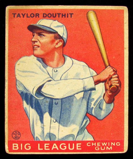 1933 Goudey #40 Taylor Douthit Cincinnati Reds - Front