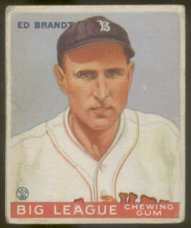 1933 Goudey #50 Ed Brandt Boston Braves - Front