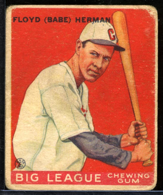 1933 Goudey #5 Floyd (Babe) Herman Chicago Cubs - Front