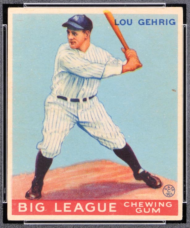 1933 Goudey #92 Lou Gehrig New York Yankees - Front