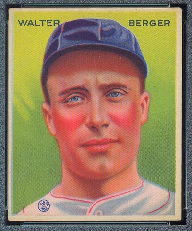 1933 Goudey #98 Walter Berger Boston Braves - Front