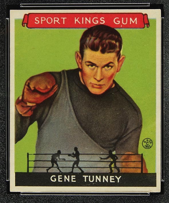 1933 Goudey Sport Kings #18 Gene Tunney Boxing - Front