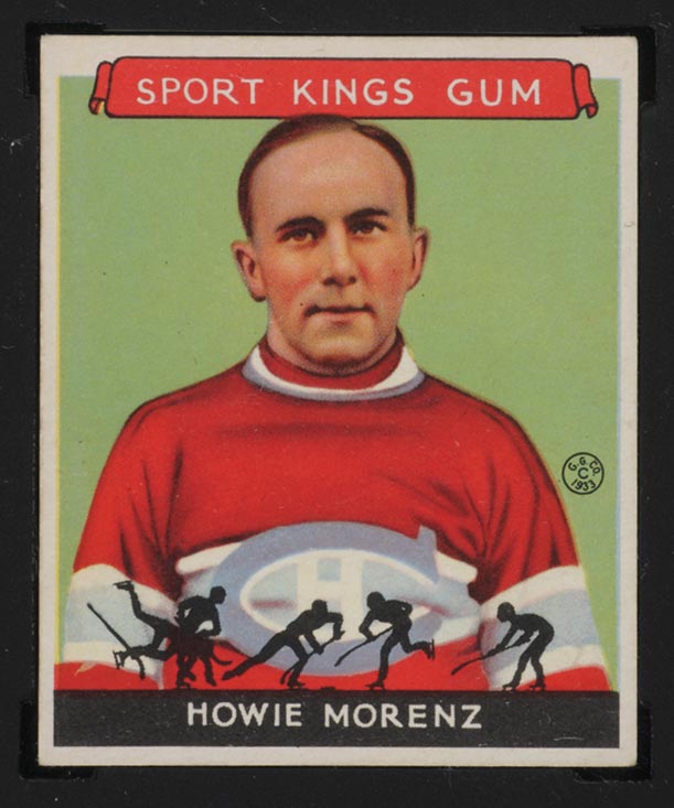 1933 Goudey Sport Kings #24 Howie Morenz Hockey - Front