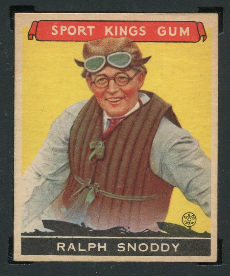 1933 Goudey Sport Kings #25 Ralph Snoddy Speedboats - Front