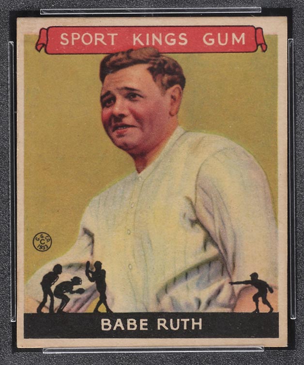 1933 Goudey Sport Kings #2 Babe Ruth Baseball - Front