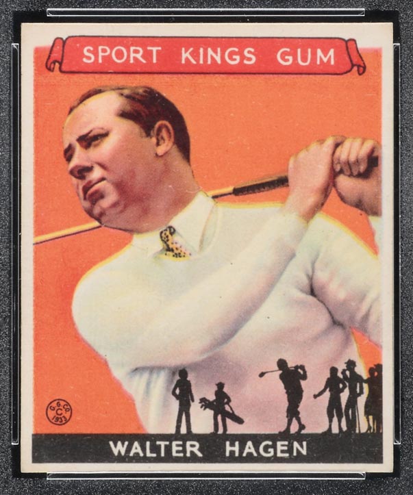 1933 Goudey Sport Kings #8 Walter Hagen Golf - Front