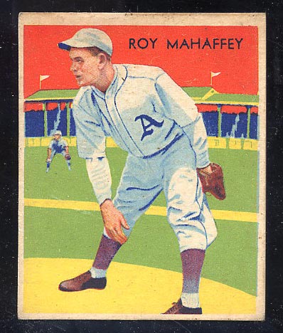 1934-1936 R327 Diamond Stars #10 Roy Mahaffey (1934) Philadelphia Athletics - Front